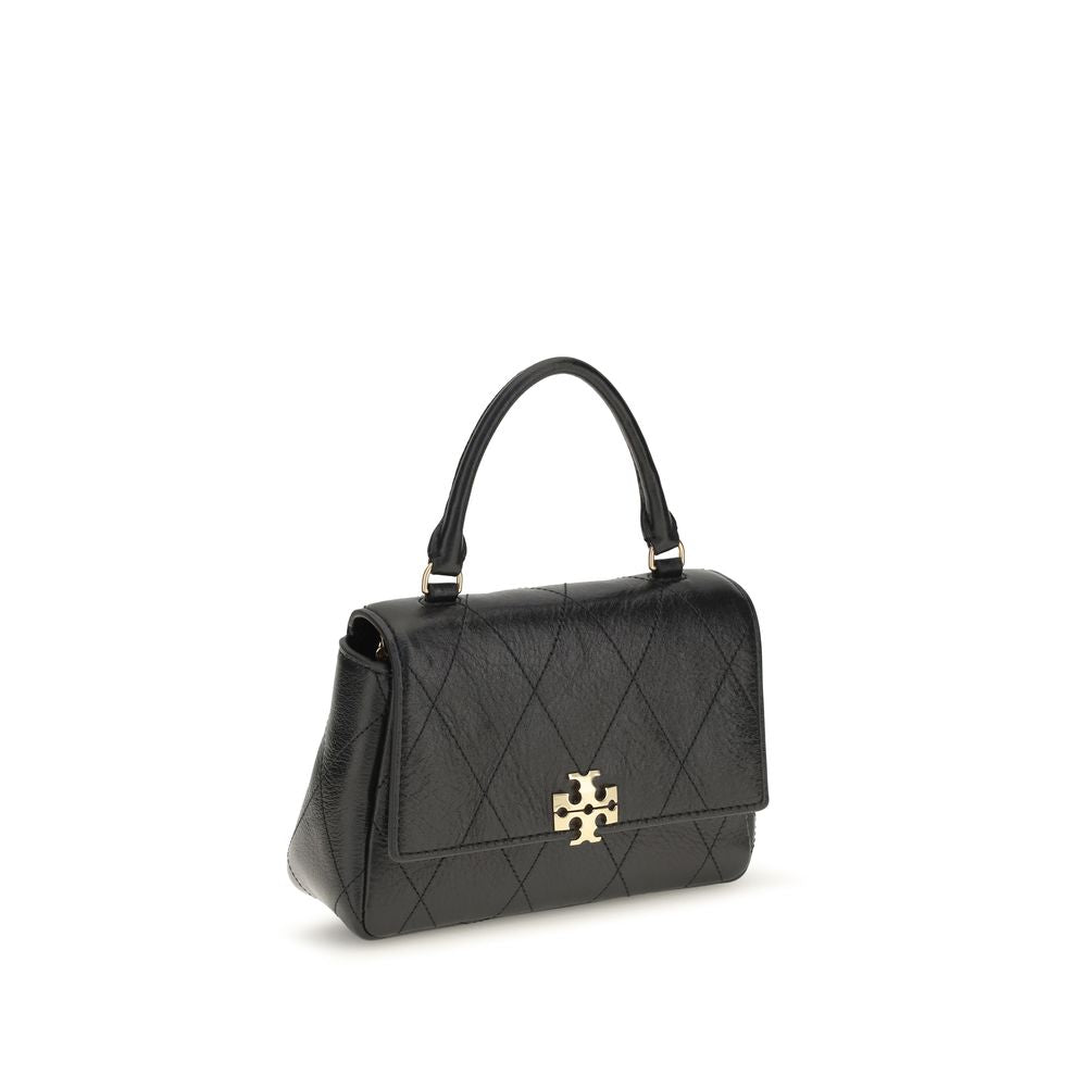 Tory Burch Black Calf Leather Bos Taurus Handbag