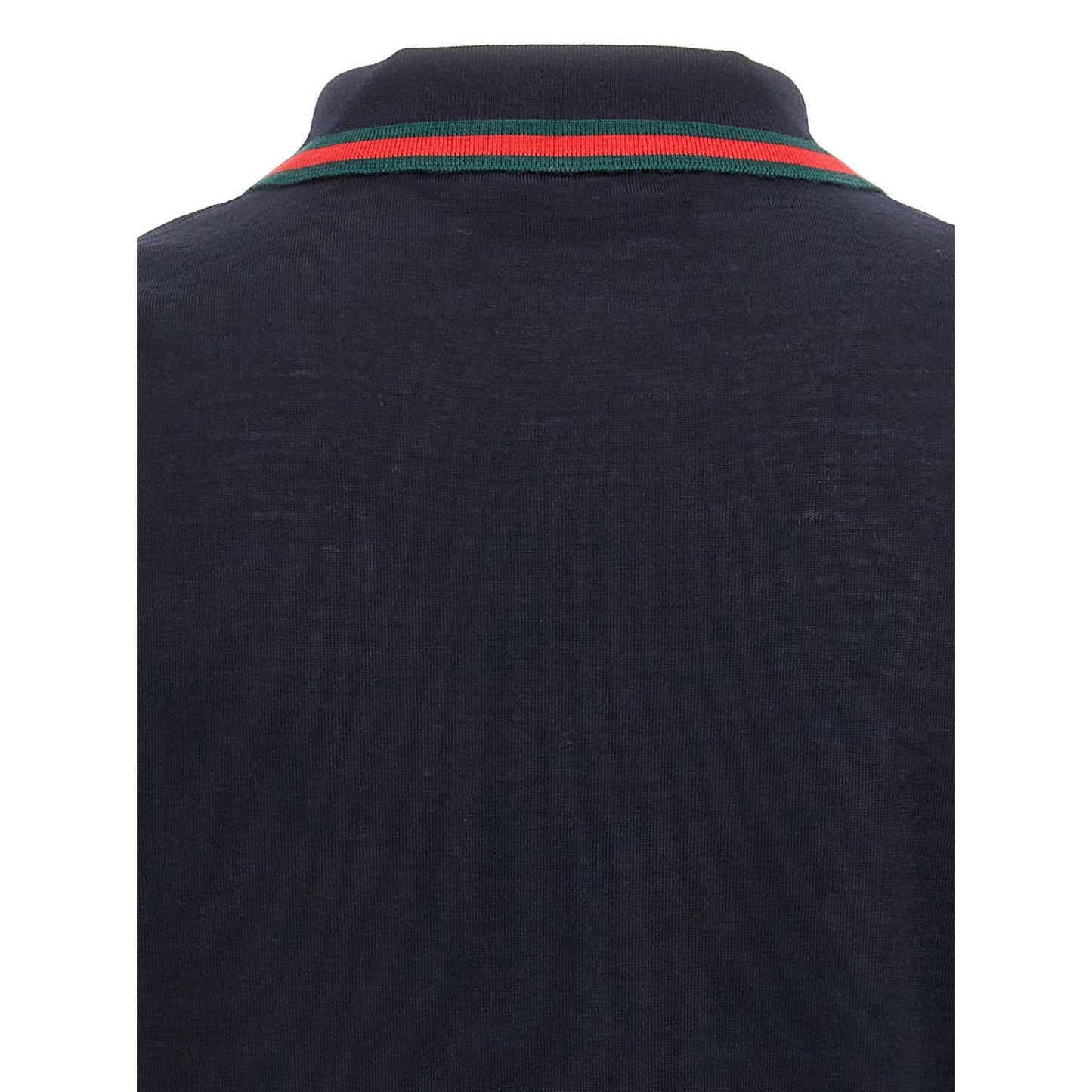 Gucci Blue Wool Polo Shirt