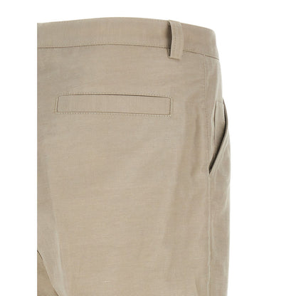 Brunello Cucinelli Brown Cotton Casual Pants