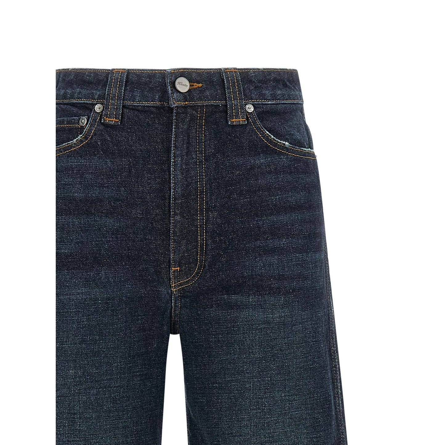 Khaite Blue Cotton Flared Jeans