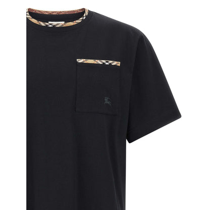 Burberry Black Cotton T-Shirt
