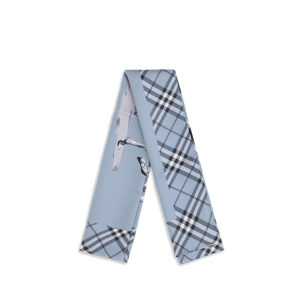 Burberry Blue Silk Scarf