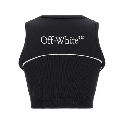 Off-White Black Polyamide Sport Bra