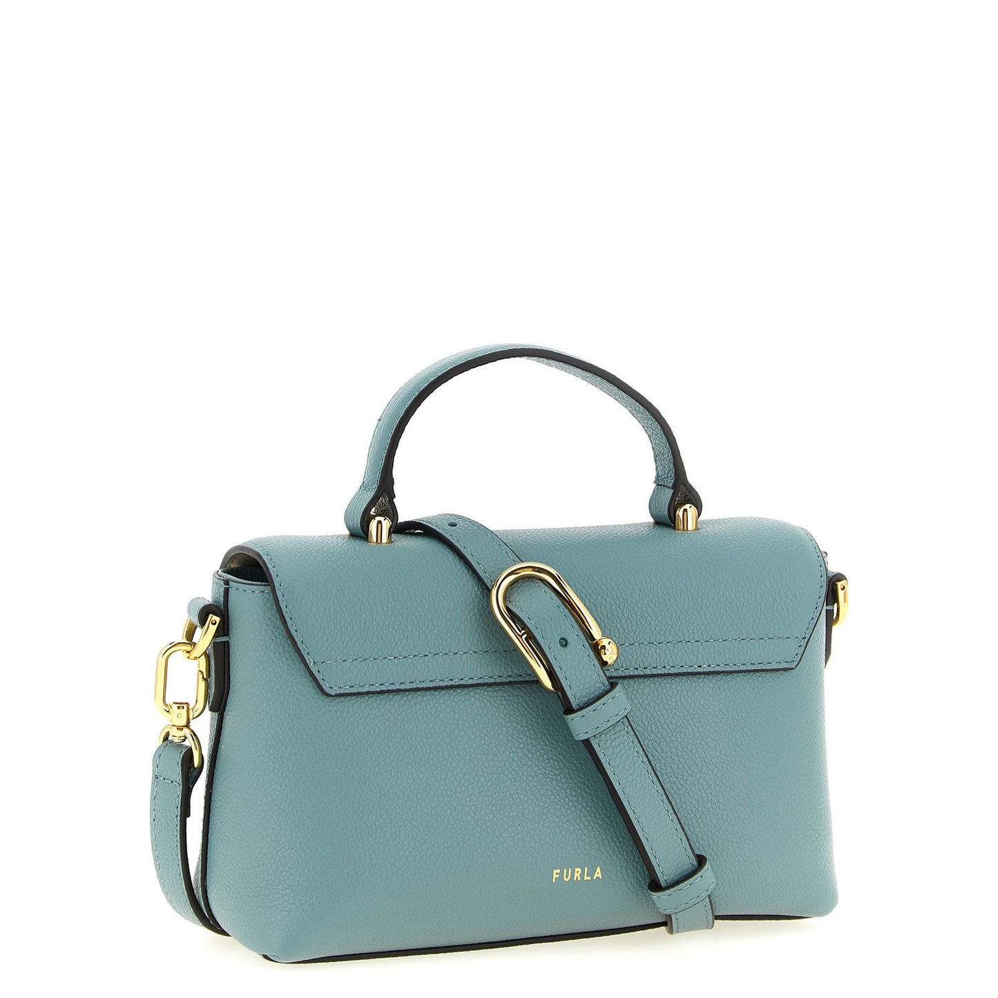 Furla Blue Calfskin Handbag