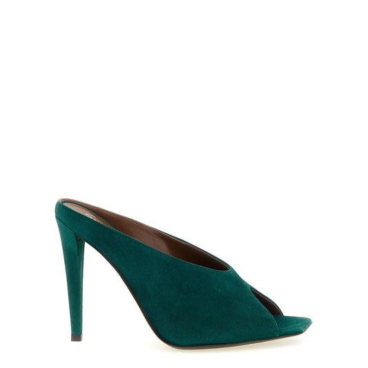 Giuseppe Zanotti Bicolor Suede Leather Stiletto Heel Sandals
