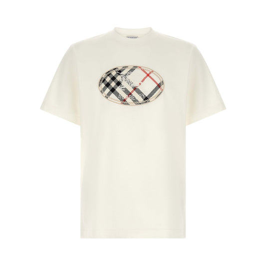 Burberry White Cotton T-Shirt