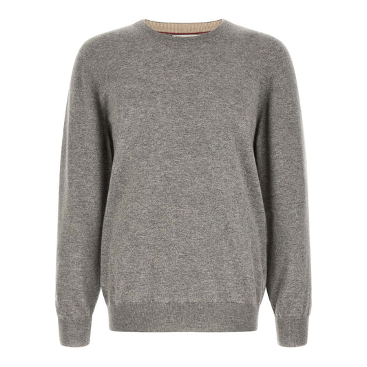 Brunello Cucinelli Gray Cashmere Cardigan