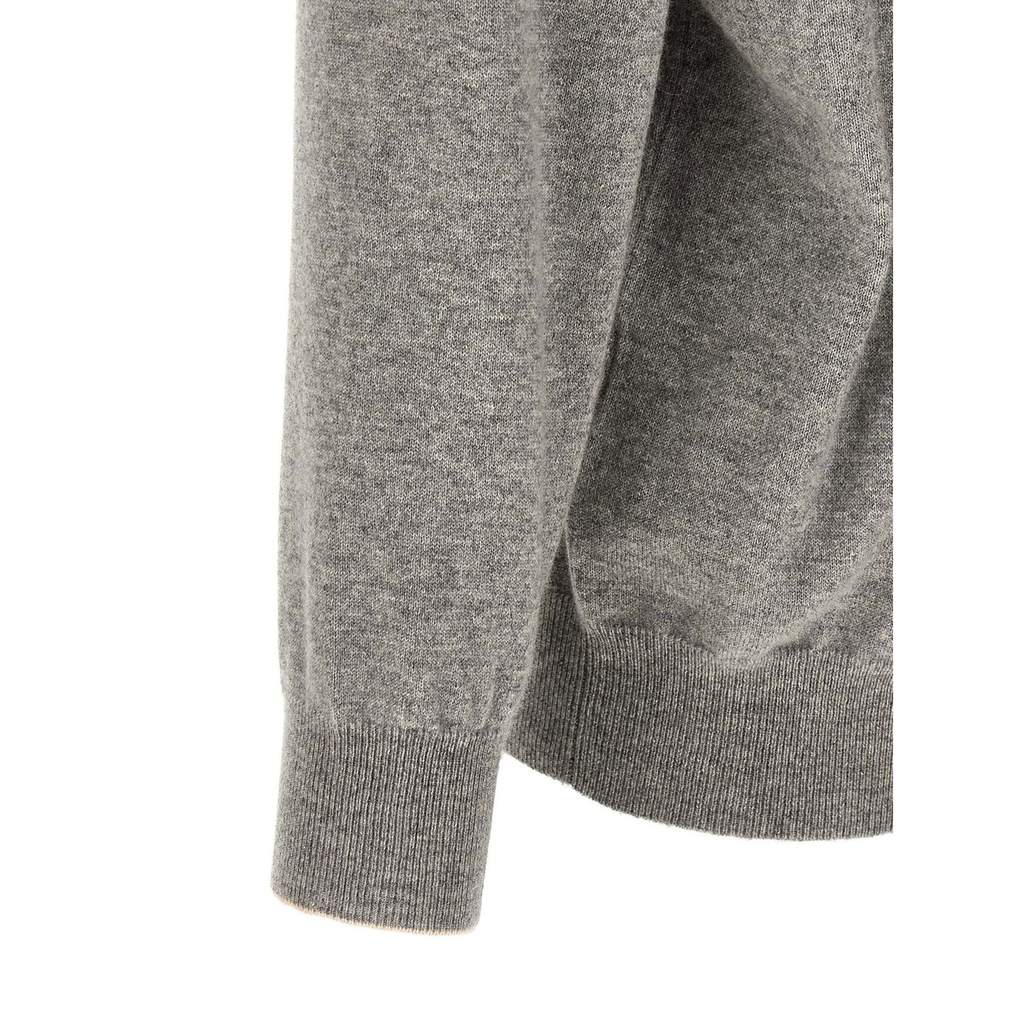 Brunello Cucinelli Gray Cashmere Cardigan