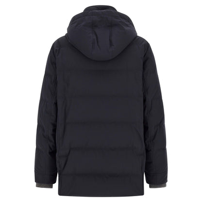 Brunello Cucinelli Blue Polyamide Parka