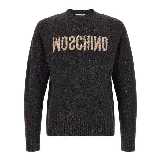 Moschino Gray Wool Cardigan