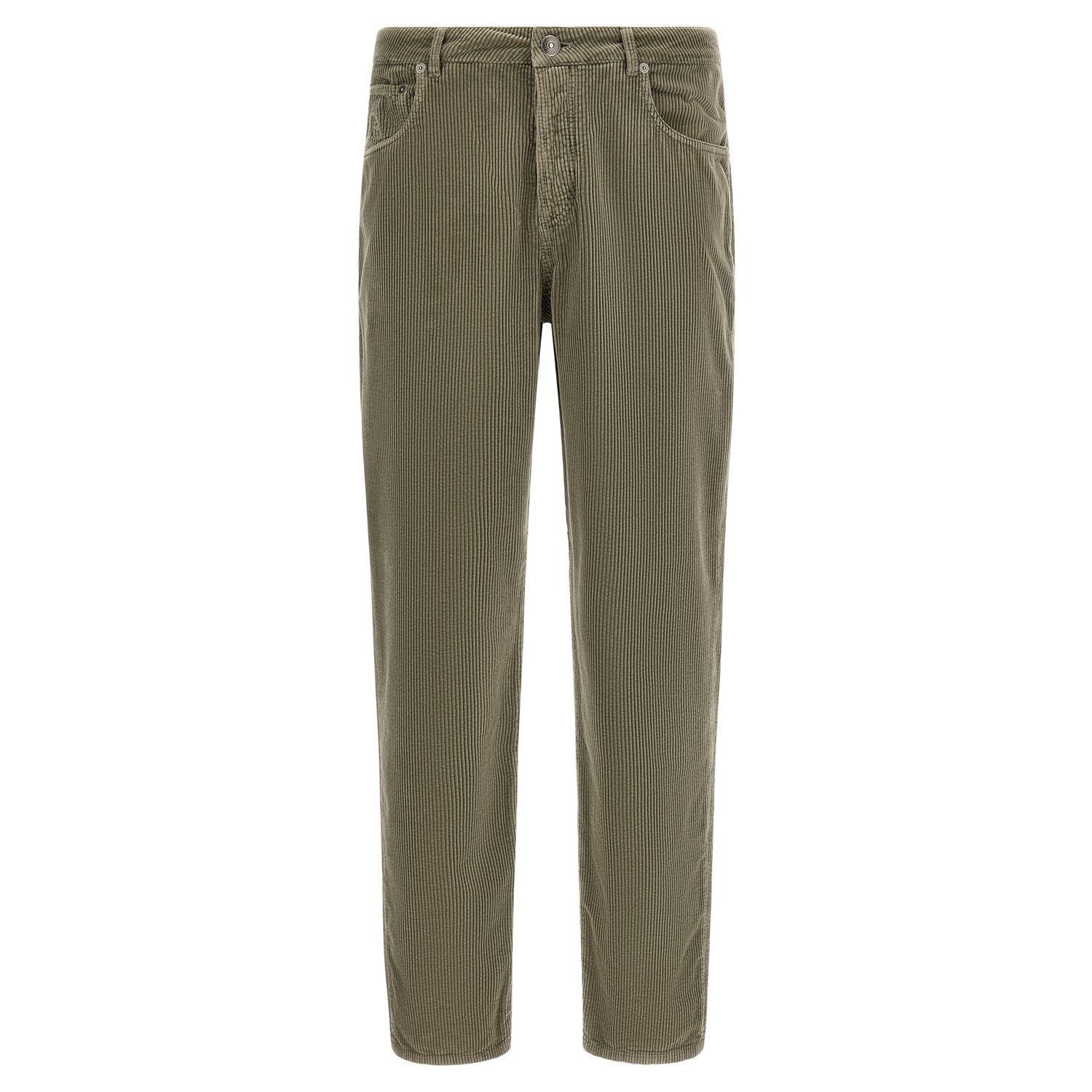 Brunello Cucinelli Bicolor Cotton Casual Pants