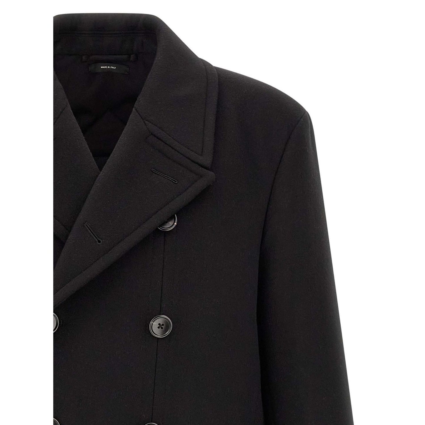 Tom Ford Black Virgin Wool Coat