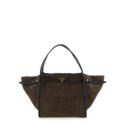 Tod's Brown Calfskin Tote Bag