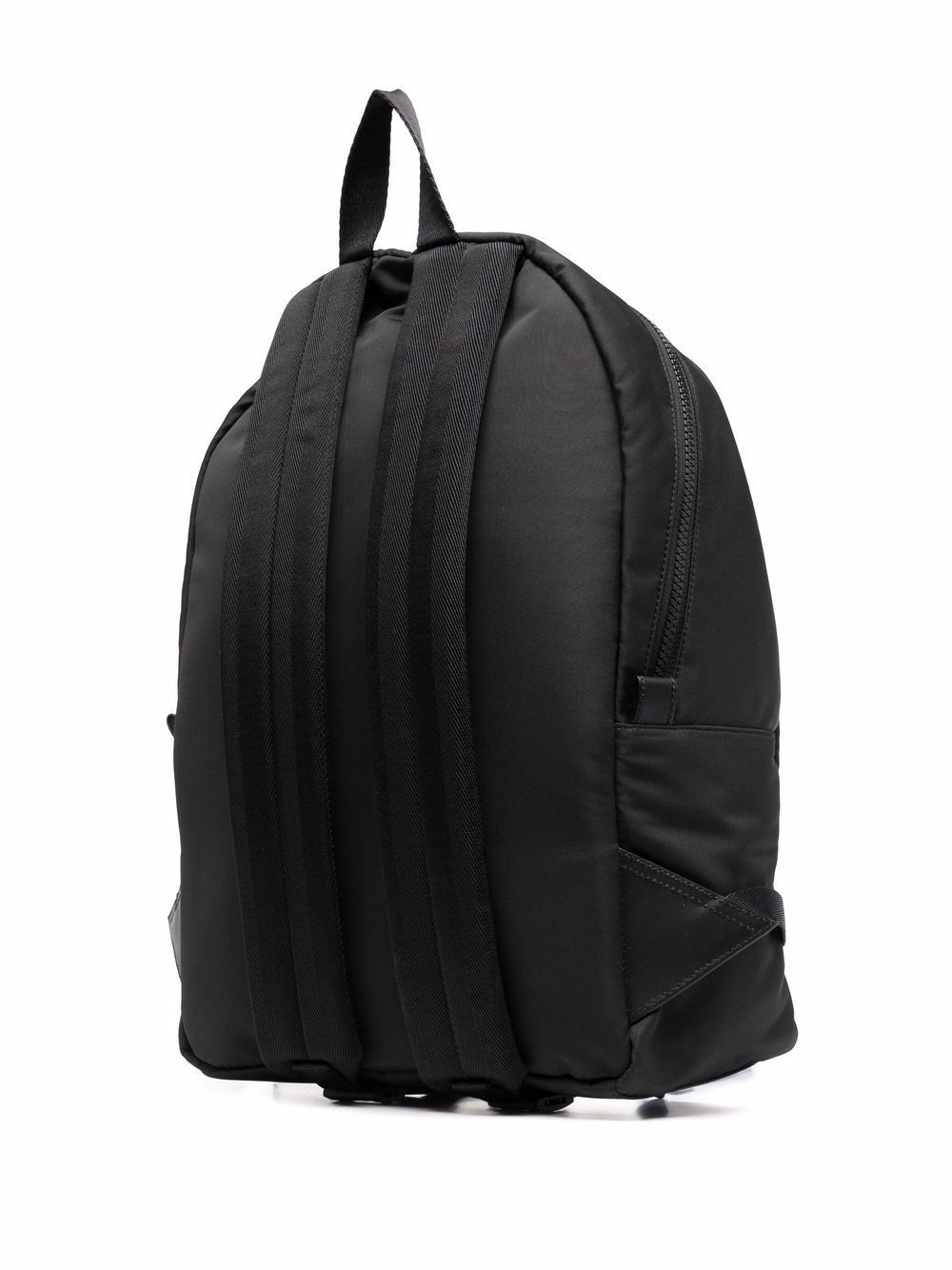 Front view with bag zipped and handles upright.