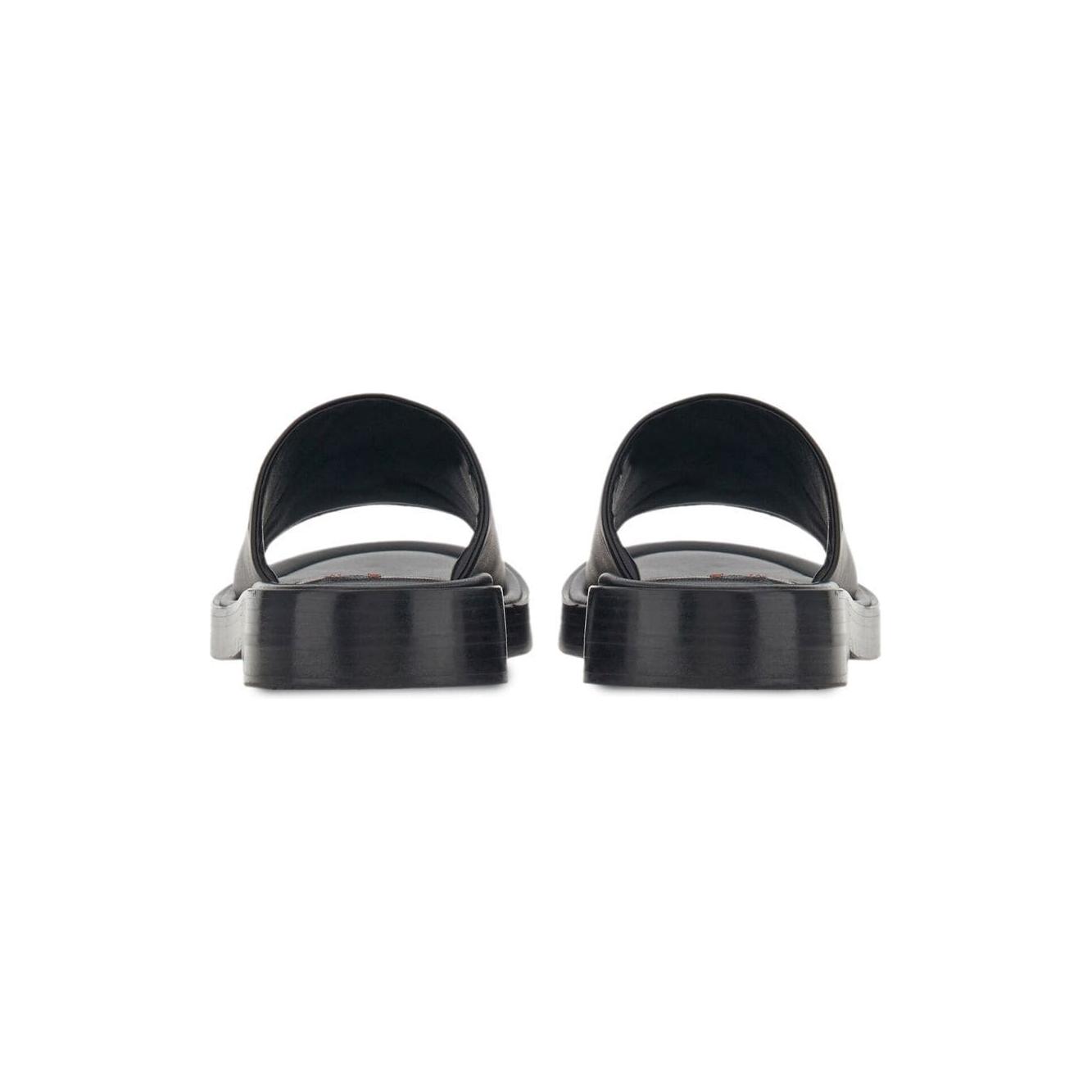 Ferragamo crossover-strap leather slides Sandals Black Sandals Ferragamo