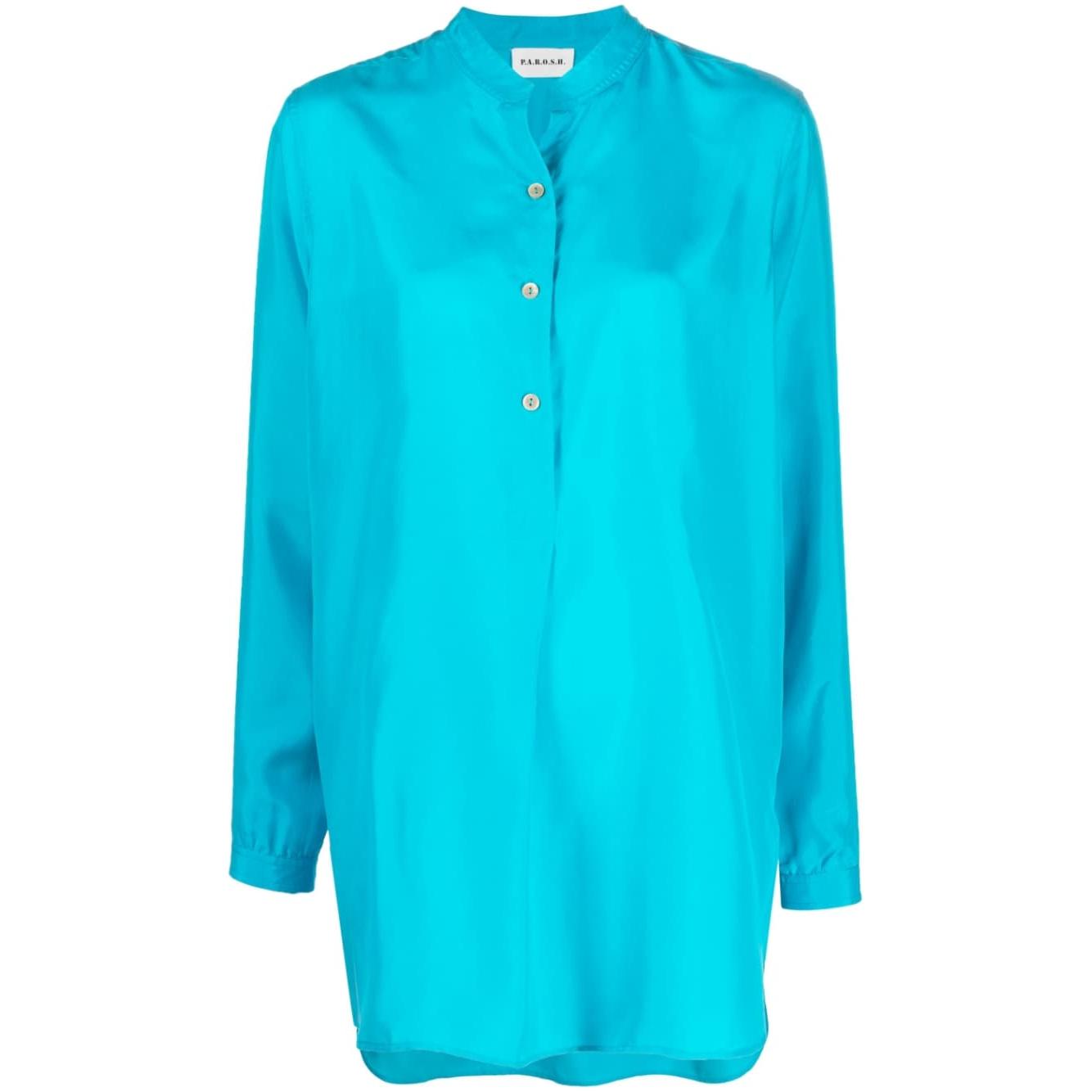 Parosh Shirts Clear Blue Shirts Parosh