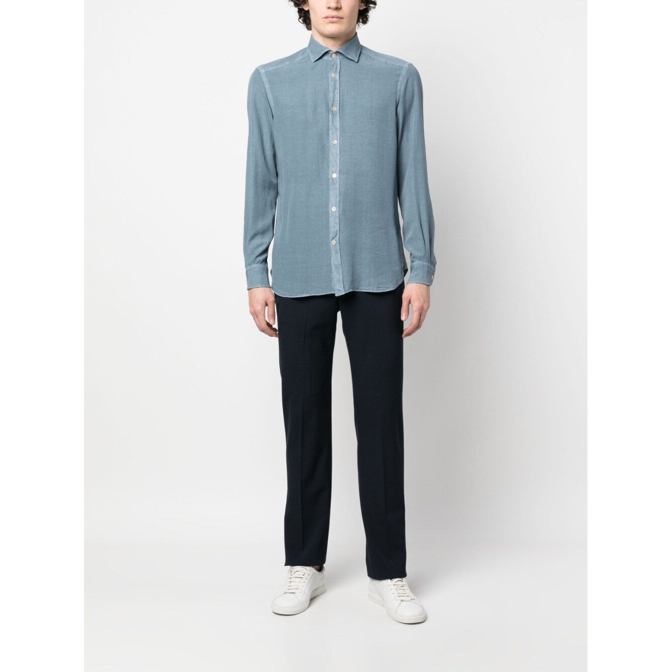 Boglioli Shirts Clear Blue Shirts Boglioli