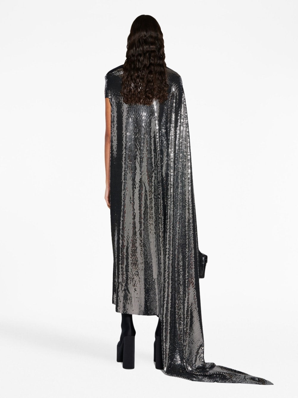 Balenciaga Metallic Effect Midi Dress Dresses Balenciaga