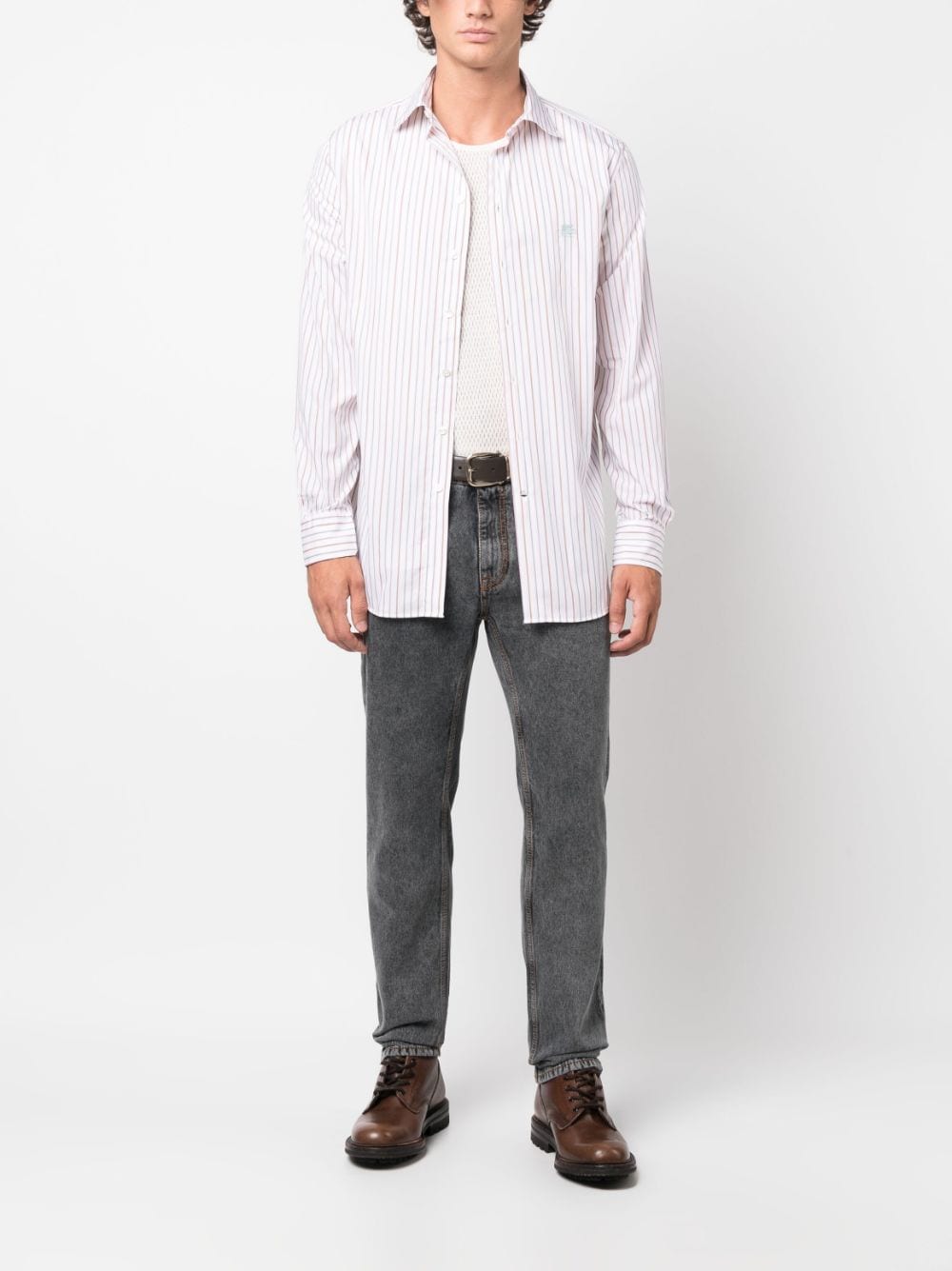 Etro Shirts Grey Shirts Etro