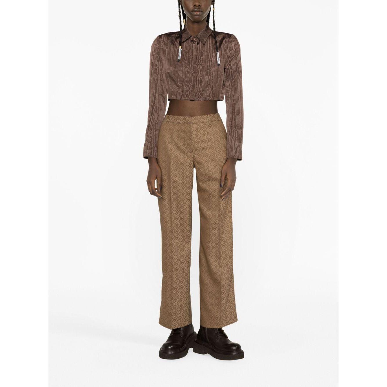 MARINE SERRE Trousers Beige Trousers Marine Serre