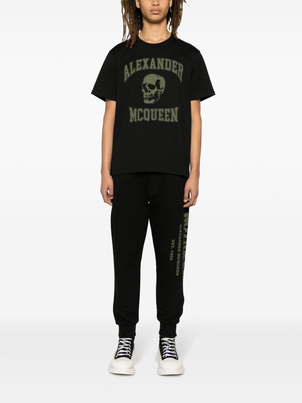 Alexander McQueen T-shirts and Polos Black Topwear Alexander Mcqueen