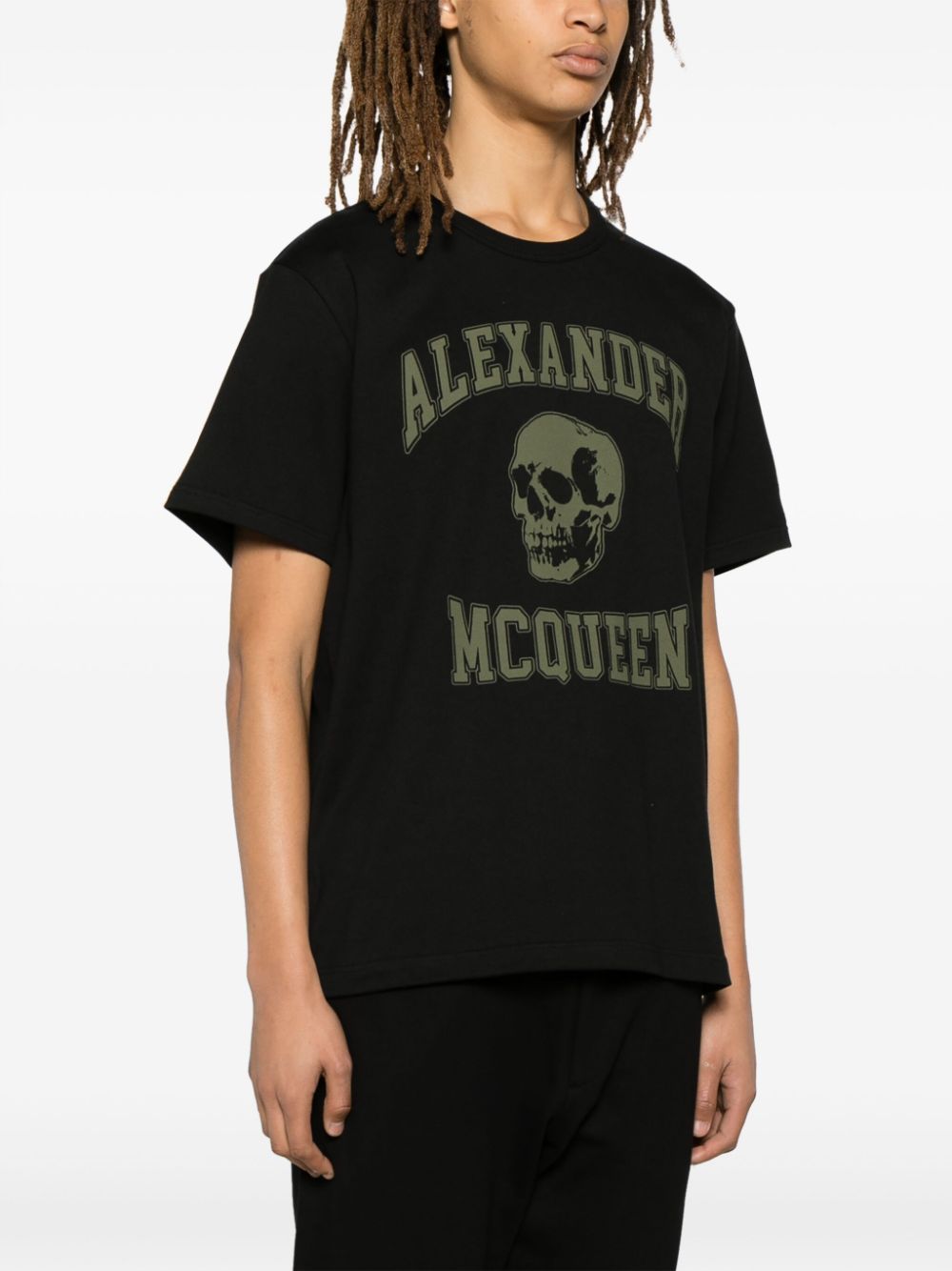 Alexander McQueen T-shirts and Polos Black Topwear Alexander Mcqueen