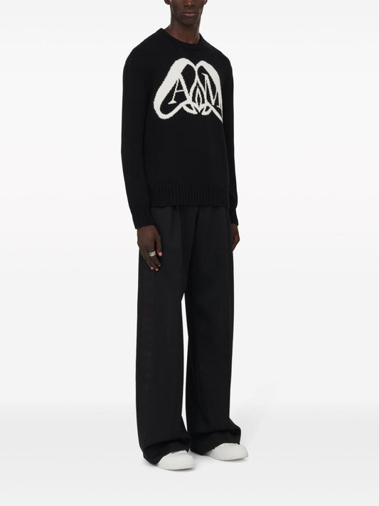 Alexander McQueen Sweaters Black Topwear Alexander Mcqueen