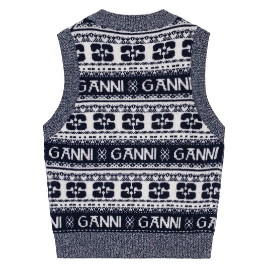 GANNI Sweaters Grey Topwear Ganni