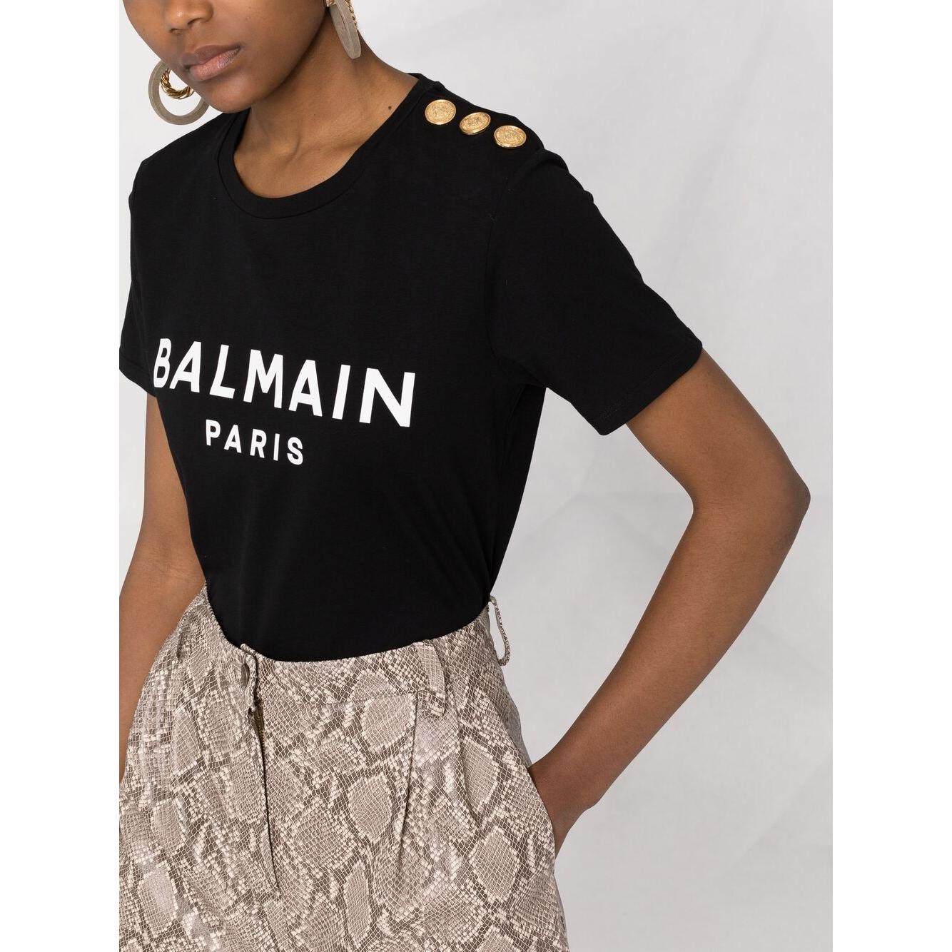 Balmain T-shirts and Polos Black Topwear Balmain