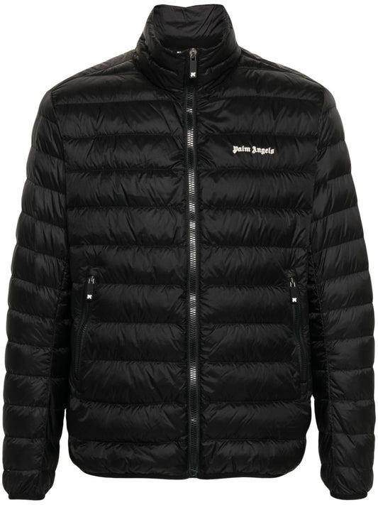 Palm Angels logo print down jacket