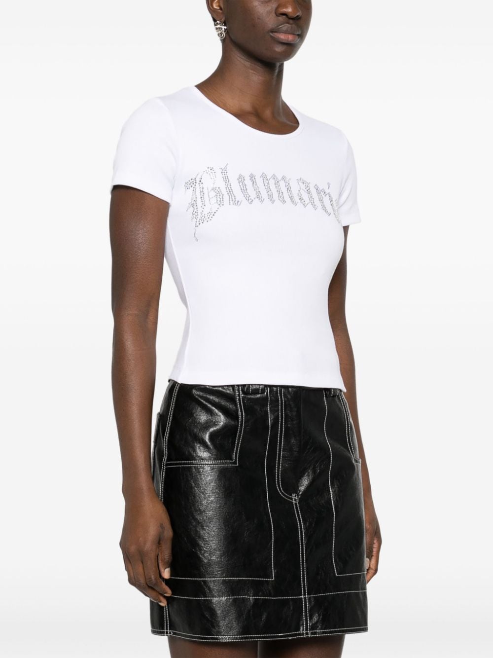 Blumarine T-shirts and Polos White Topwear Blumarine