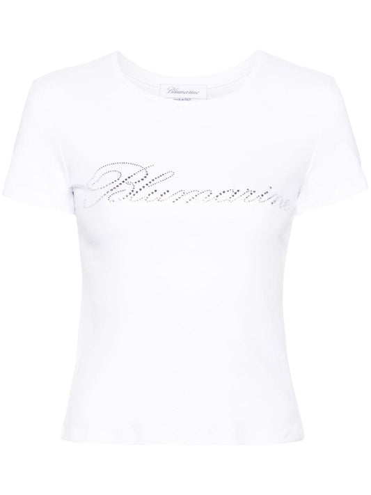 Blumarine T-shirts and Polos White Topwear Blumarine