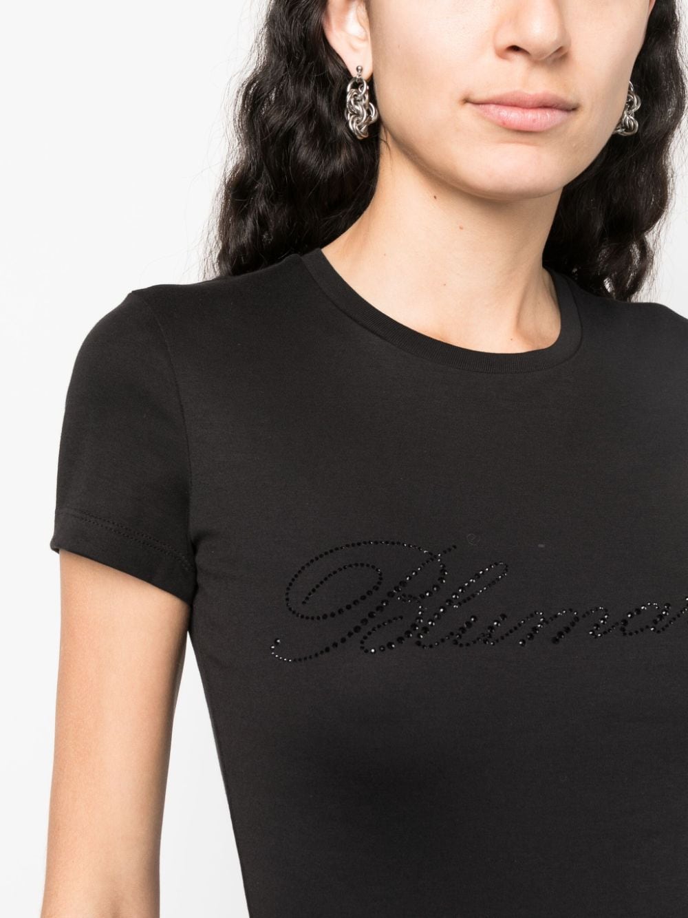 Blumarine T-shirts and Polos Black Topwear Blumarine