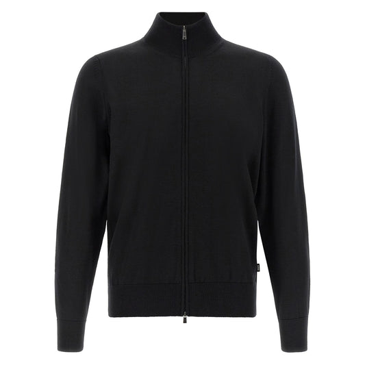 Hugo Boss Black Virgin Wool Cardigan