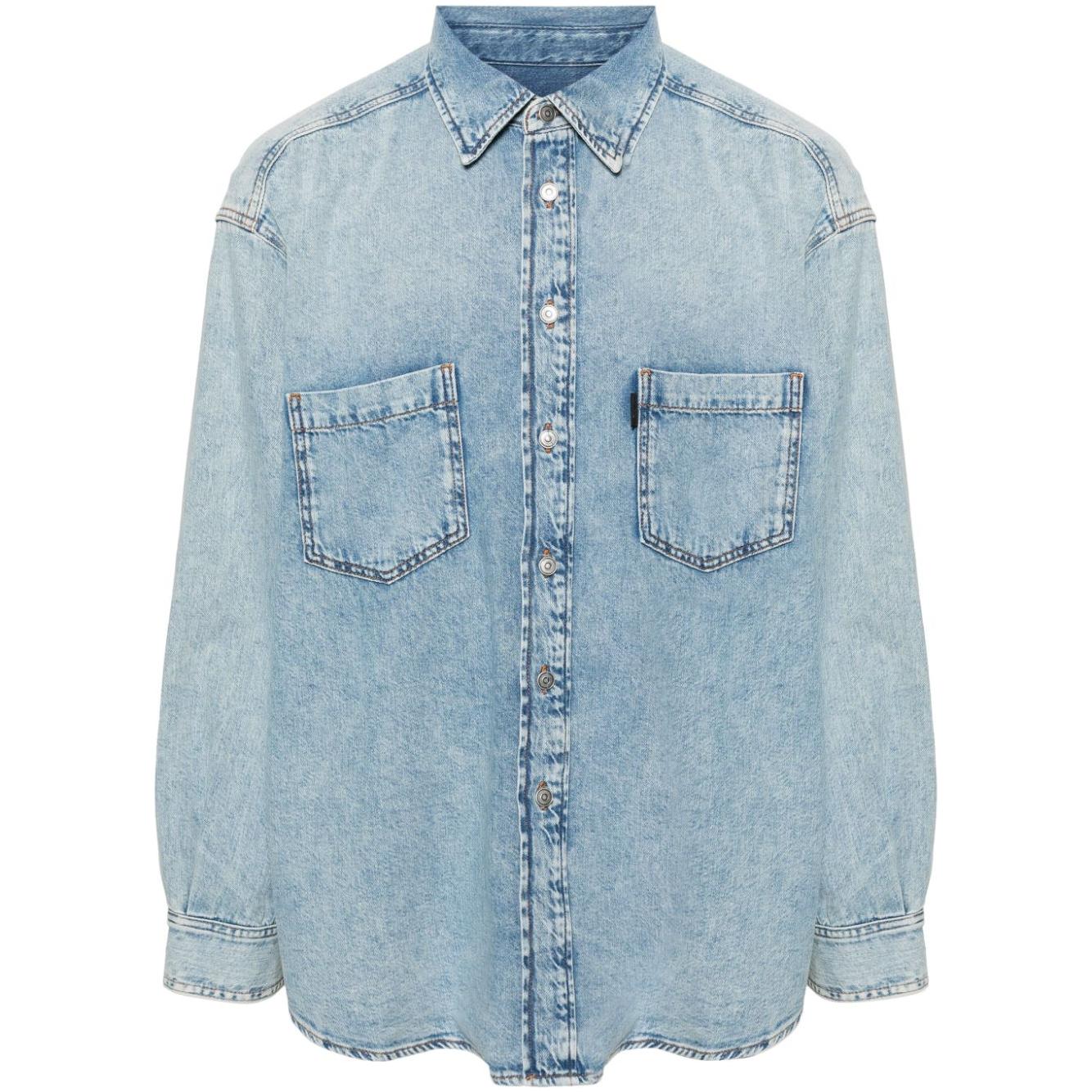 Haikure Cotton Washed Denim Shirts Shirts Haikure