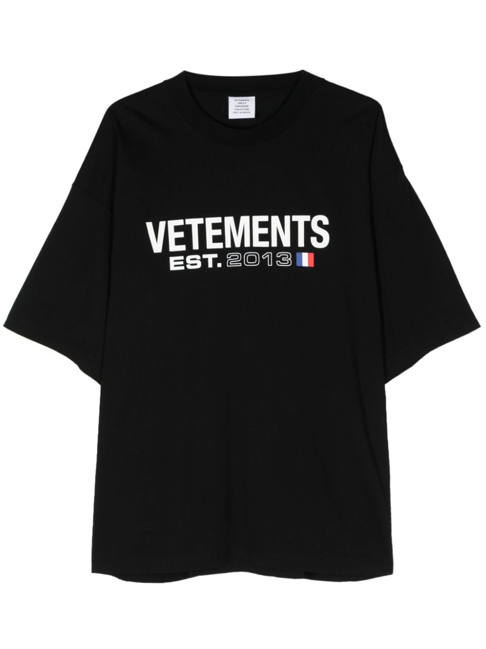 Vetements T-shirts and Polos Black Topwear Vetements