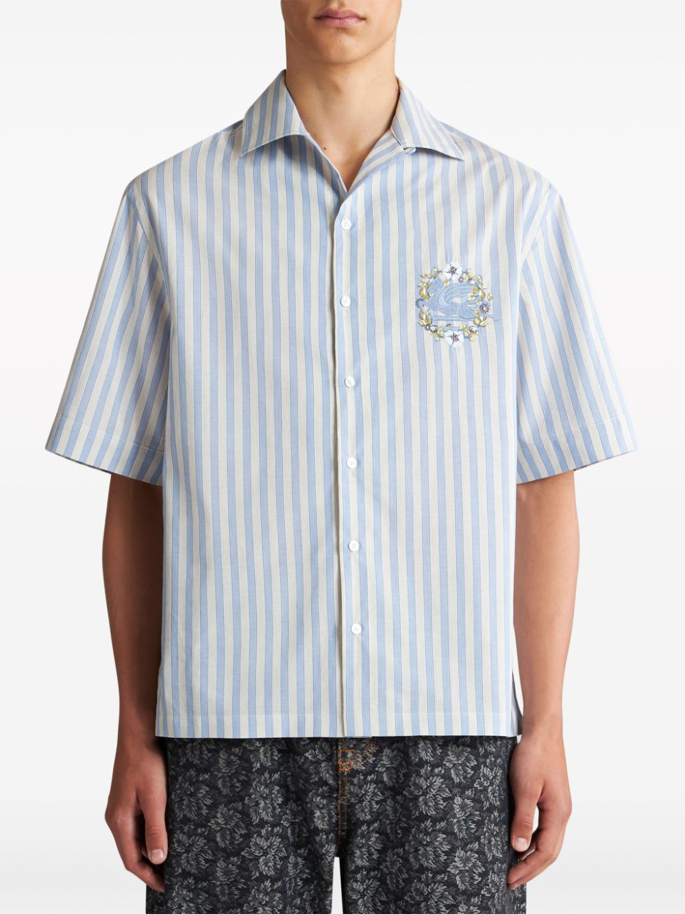 Etro Shirts Clear Blue Shirts Etro