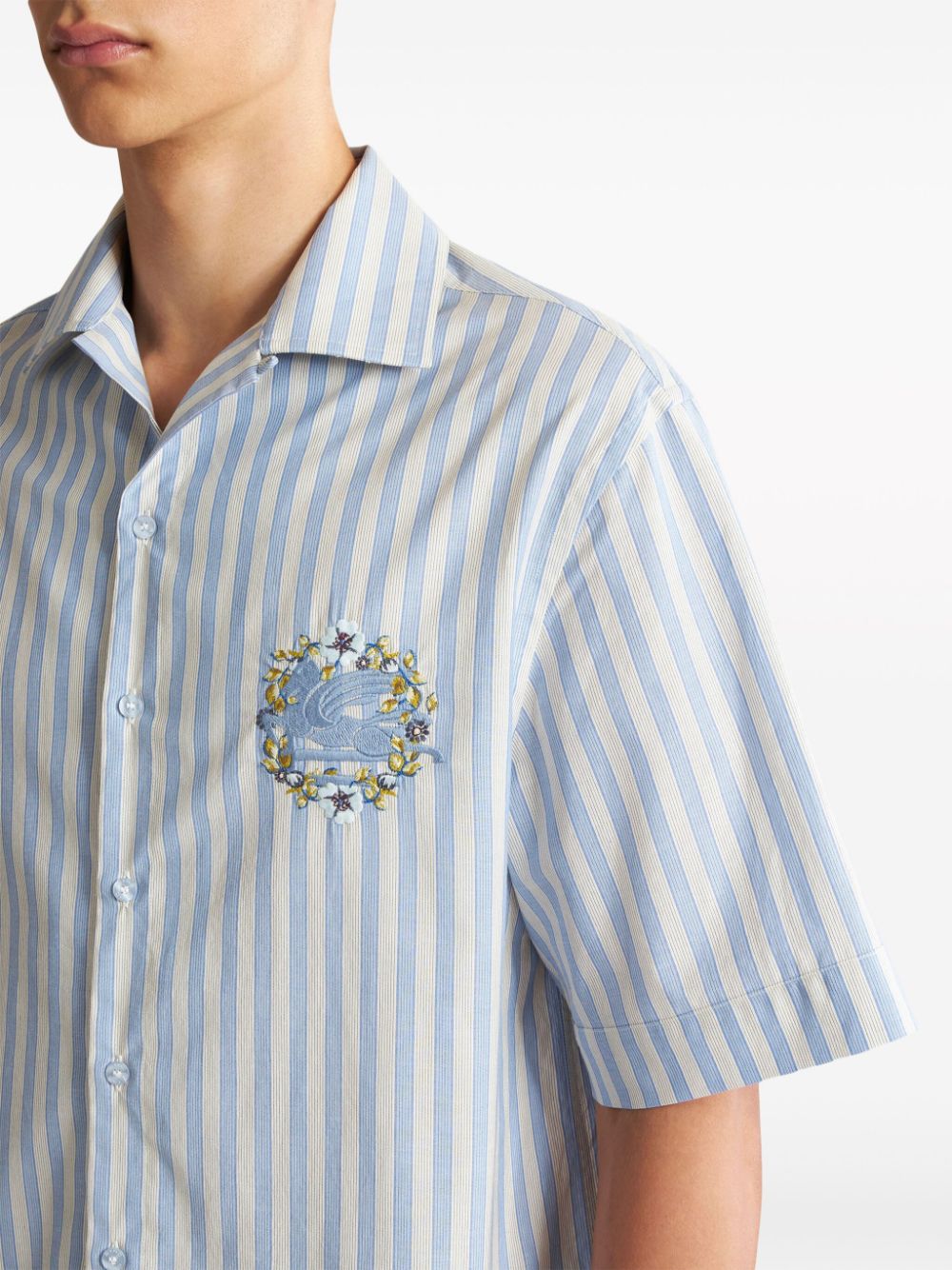 Etro Shirts Clear Blue Shirts Etro