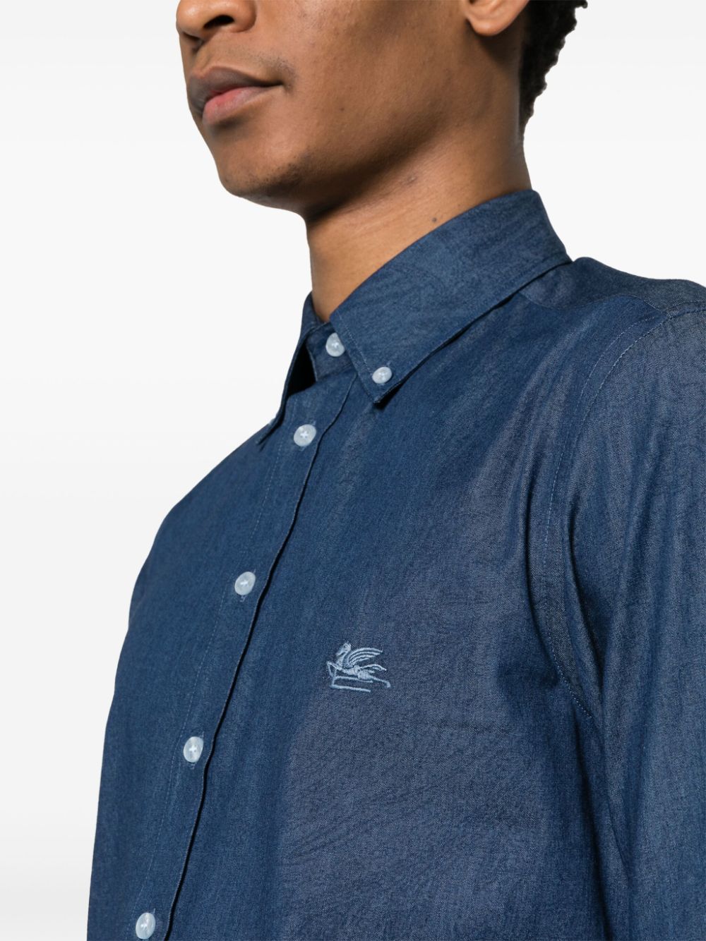 Etro Shirts Blue Shirts Etro