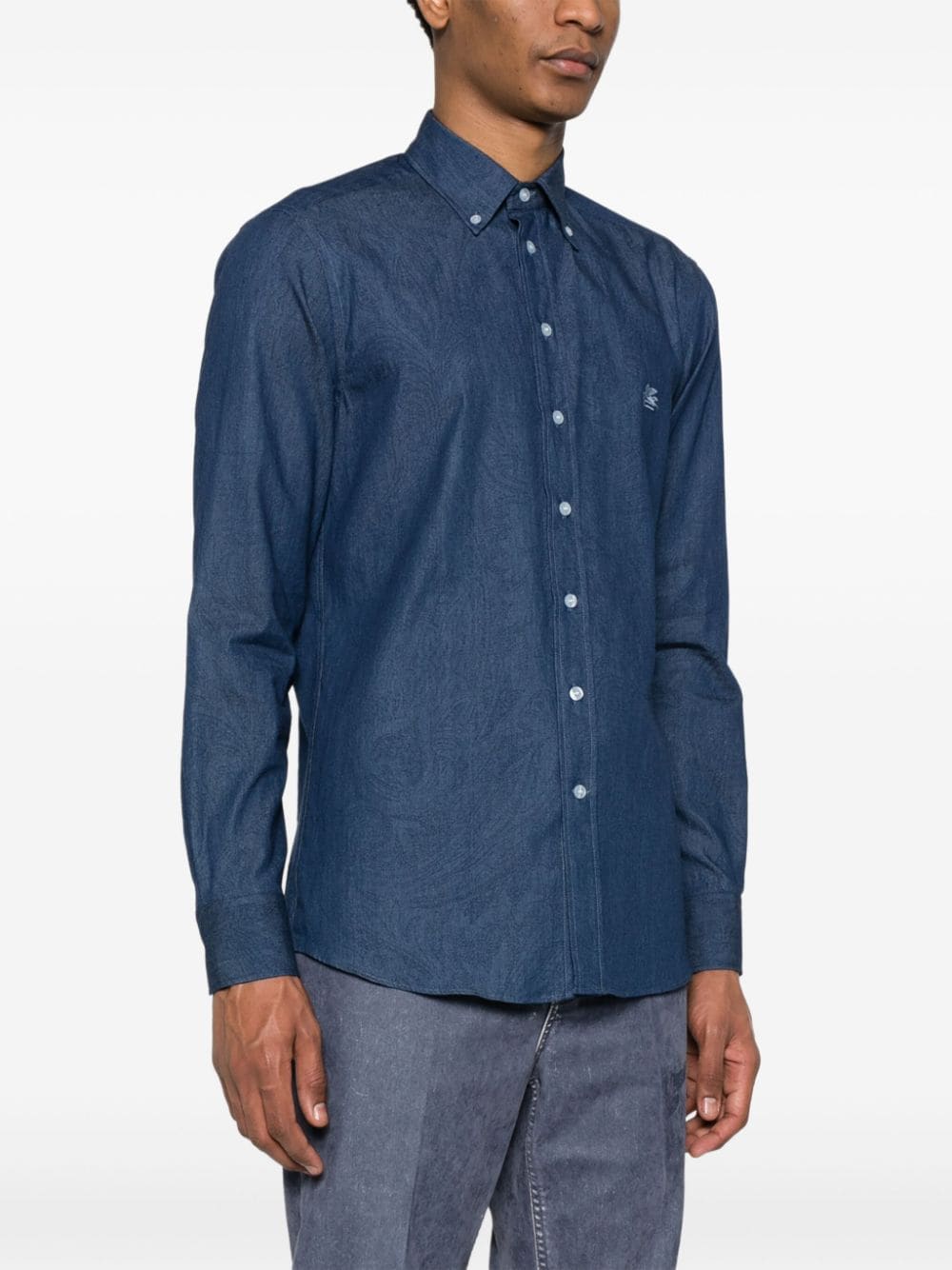 Etro Shirts Blue Shirts Etro