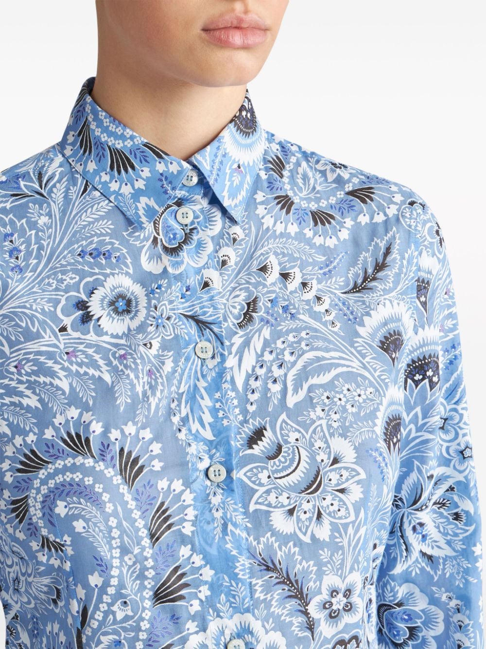 Etro Shirts Clear Blue Shirts Etro