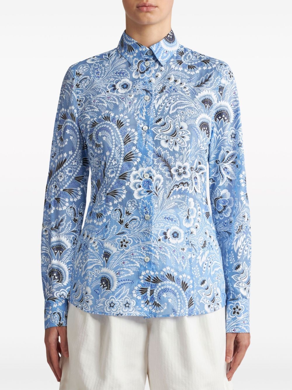 Etro Shirts Clear Blue Shirts Etro