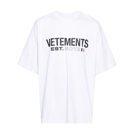 Vetements T-shirts and Polos White Topwear Vetements