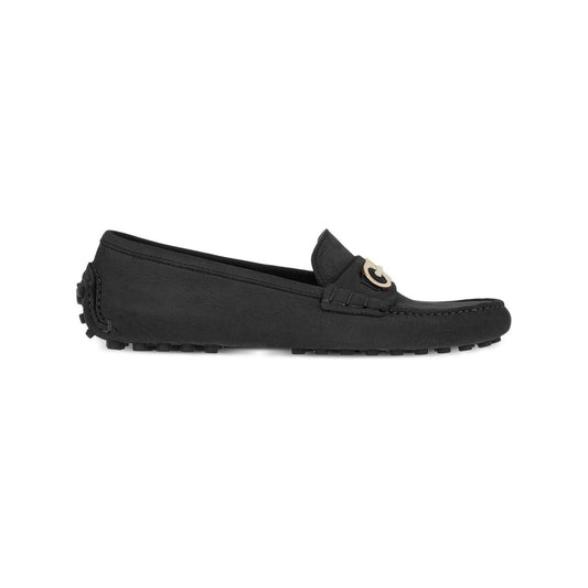 Ferragamo Gancini buckle Flat shoes Black Moccasins Ferragamo