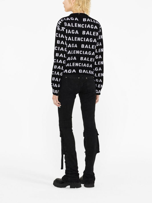 Balenciaga Sweaters Black Topwear Balenciaga