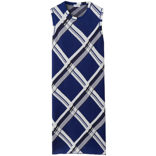 Burberry check-print silk dress Dresses Burberry