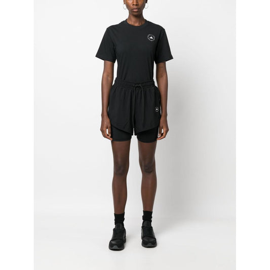 Adidas By Stella McCartney T-shirts and Polos Black Topwear Adidas By Stella McCartney