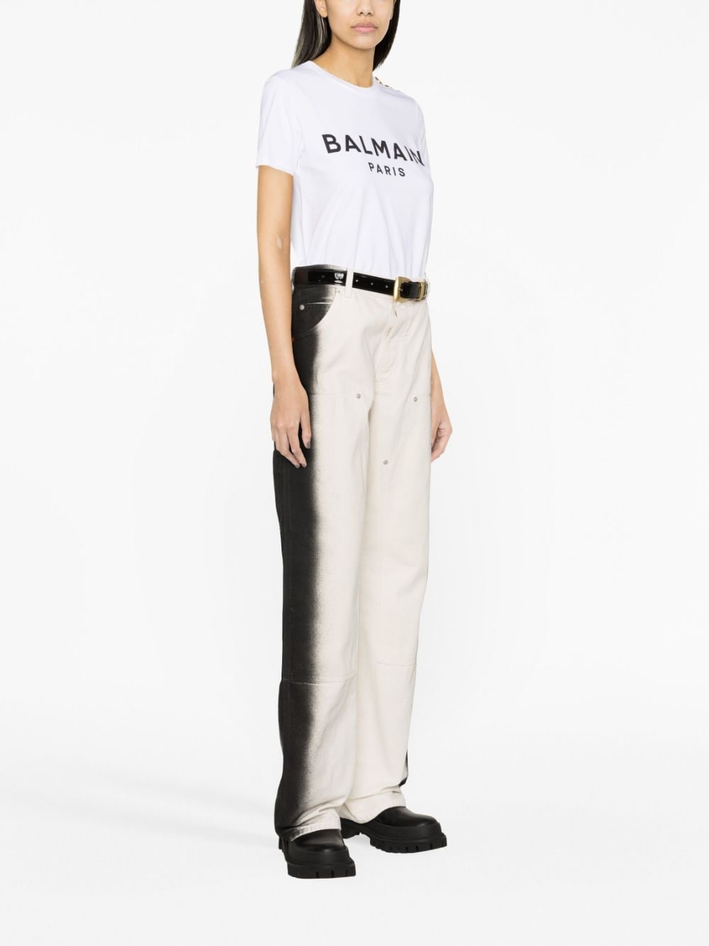 Balmain T-shirts and Polos White Topwear Balmain