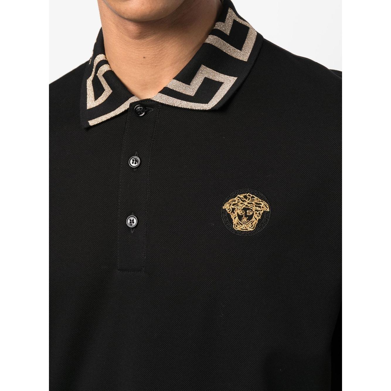 Versace T-shirts and Polos Black Topwear Versace