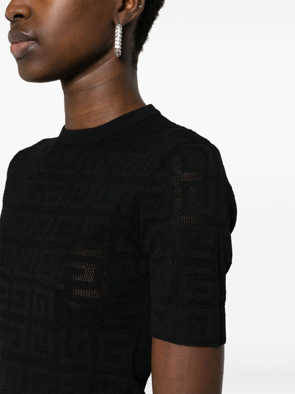 Givenchy monogram jacquard T-shirt Black